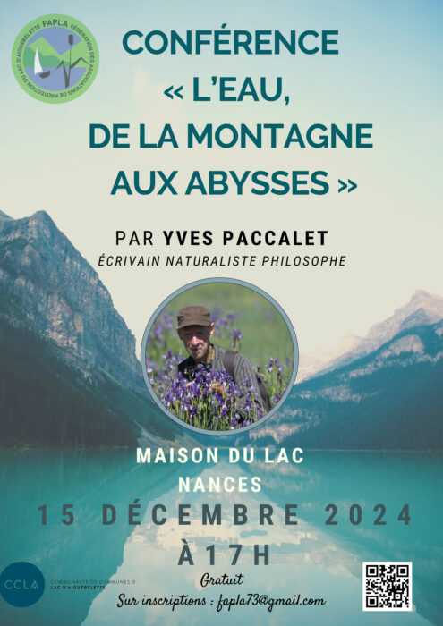 Conférence : L’eau, de la montagne aux abysses »